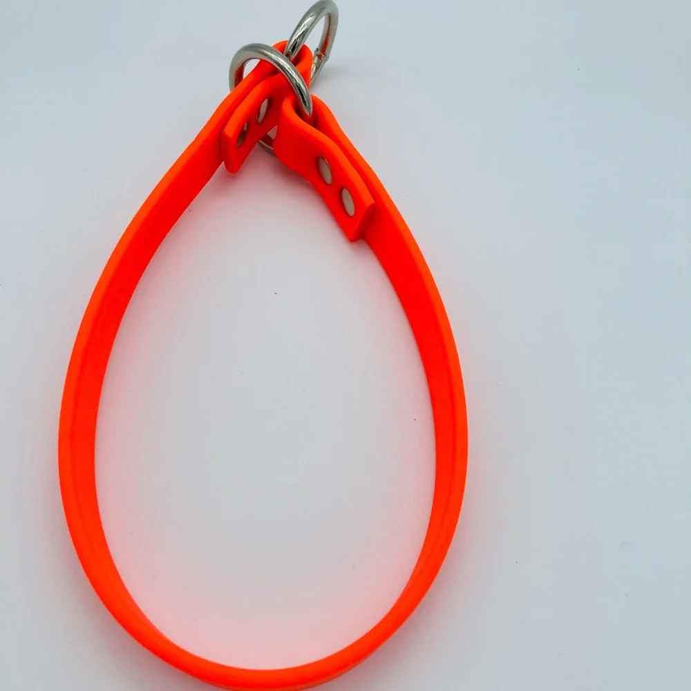 NEW ORANGE BIOTHANE DOG COLLAR
